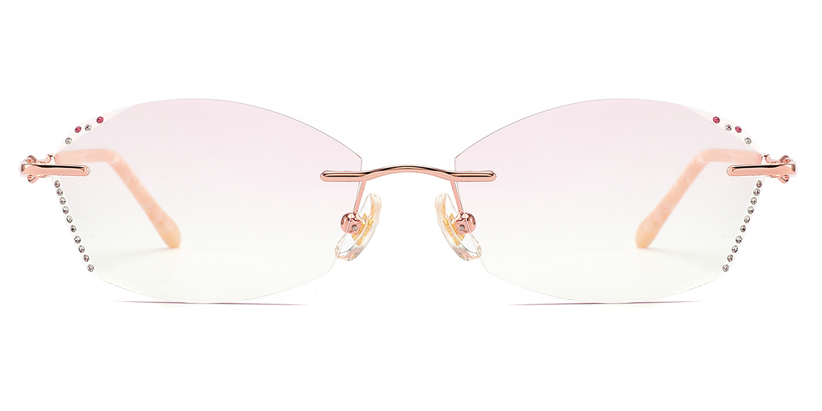 KEZVOR Rimless R115 RoseGold M