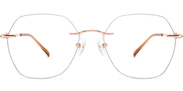 KEZVOR Rimless R118 RoseGold M