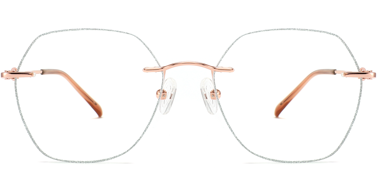 KEZVOR Rimless R118 RoseGold M