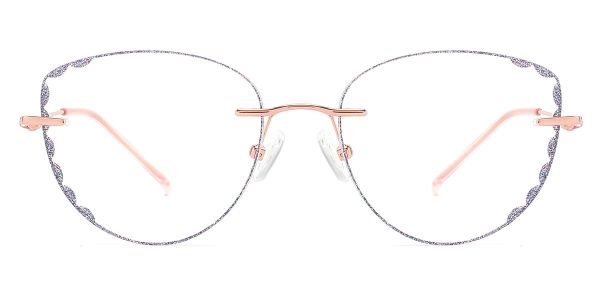 KEZVOR Rimless R124 M RoseGold