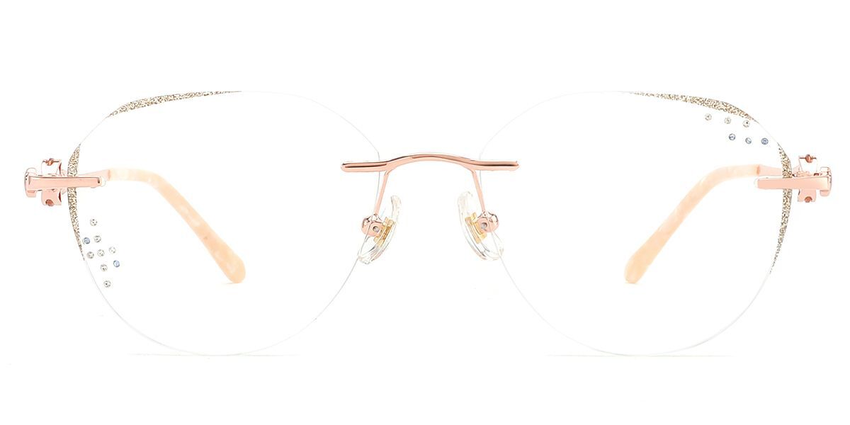 KEZVOR Rimless R137 RoseGold L