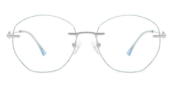 KEZVOR Rimless R133 Blue M