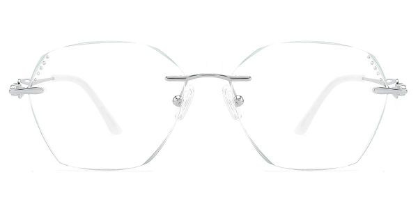 KEZVOR Rimless R136 Silvery M