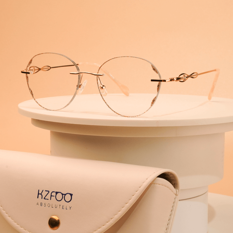 KEZVOR Rimless R128 RoseGold M, lifestyle image 4 of 7